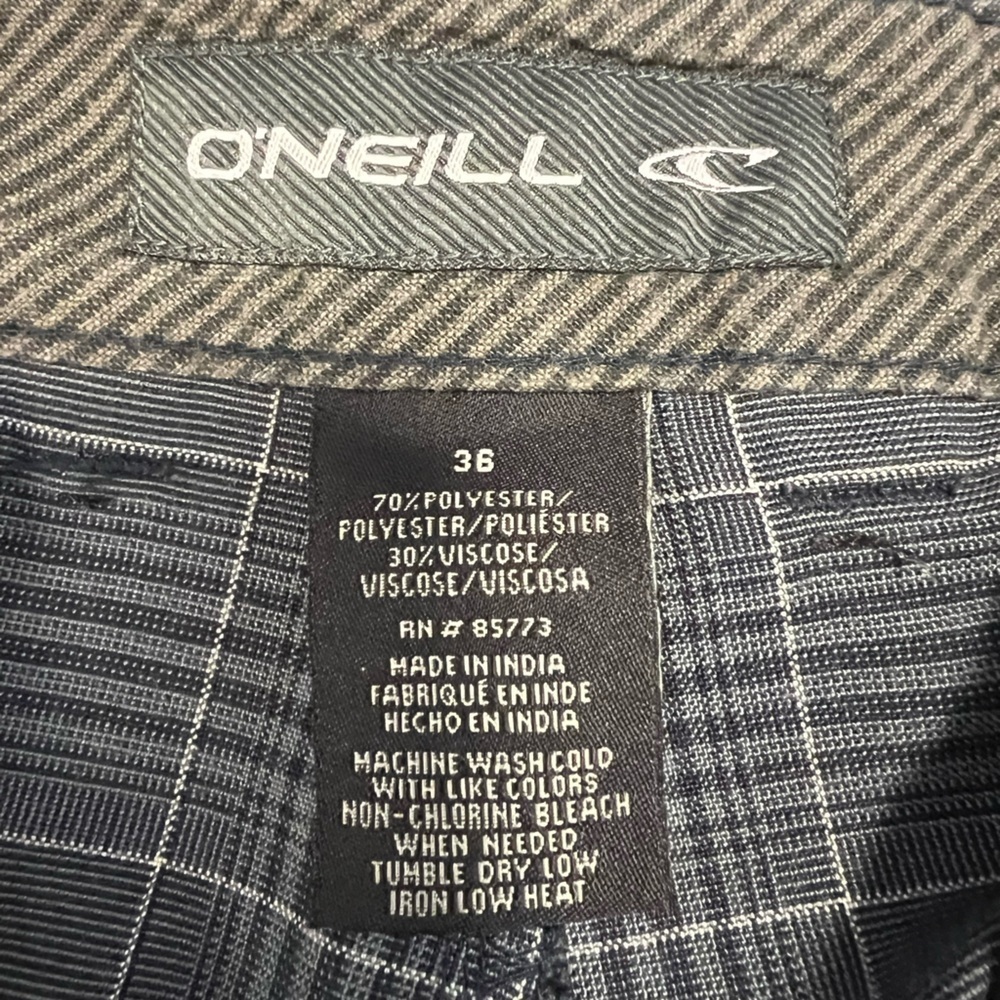 O’NEILL Shorts Size Men’s 36 Color Blue/Gray - Picture 8 of 11